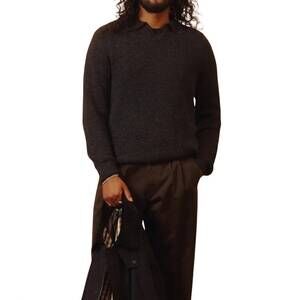 NEW KNICKERBOCKER shaker alpaca sweater in grey